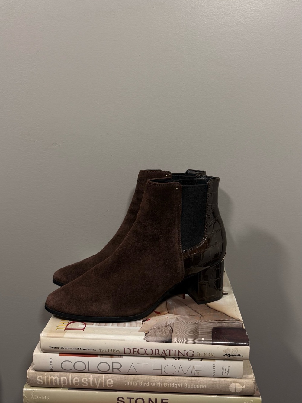 Calvin Klein Women’s Brown Suede Ankle Boots - Picture 4 of 16
